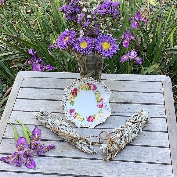 Prussia B Royal Chelsea Floral Dish Vintage Scalloped Candy Trinkets - Picture 8 of 16